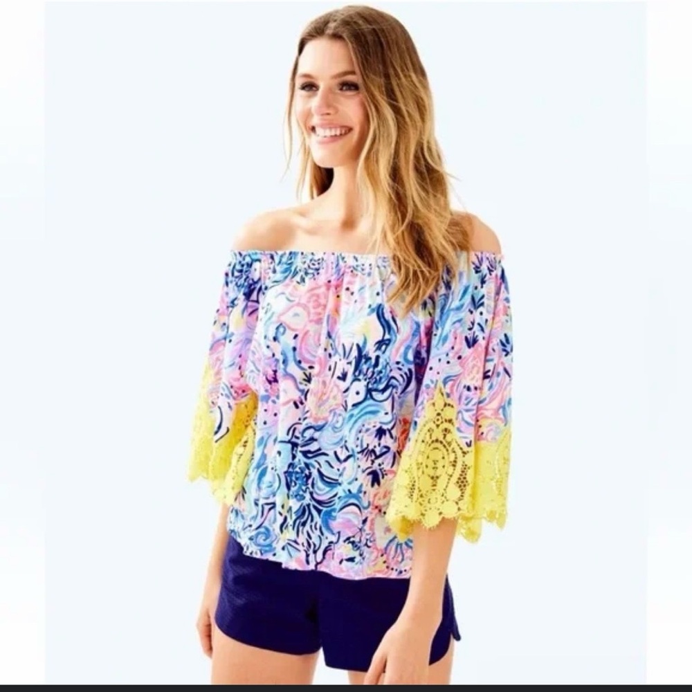 Lilly Pulitzer Multicolor Abstract Top - Picture 3 of 3